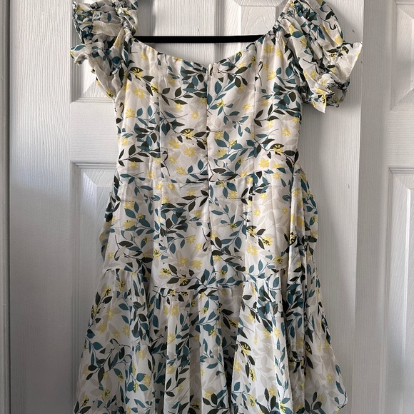 Hello Molly Yellow & Green Multi Mini Dress - Picture 7 of 7